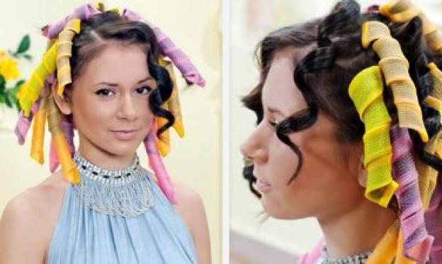 How to properly curl your hair with curlers: types of curlers, curling methods